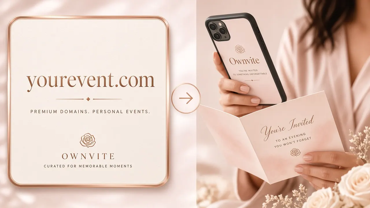 yourevent.com arriving on a guest’s phone